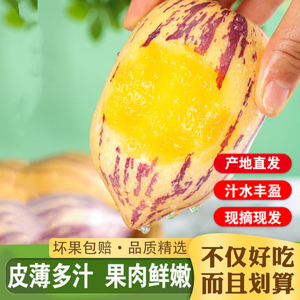 甘肃民勤人参果皮薄多汁新鲜产地直发现摘黄心水果净重4.5-5斤