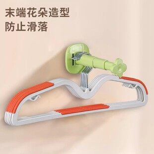 衣架收纳神器可伸缩免打孔阳台壁挂式多功能整理置物架家用晾衣架