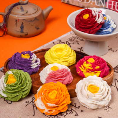 洛阳特产文创牡丹花饼新中式糕点