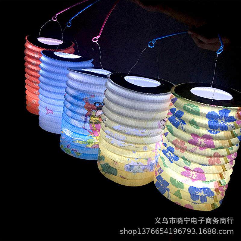 工艺传统灯笼儿童玩具小提灯手提卡通小纸灯笼中秋节花灯