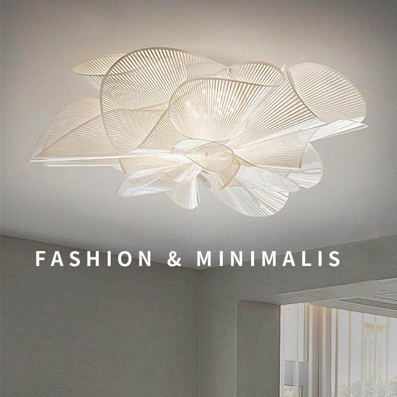 意大利设计师客厅吸顶灯温馨主卧室灯创意艺术儿童房花瓣灯饰跨境