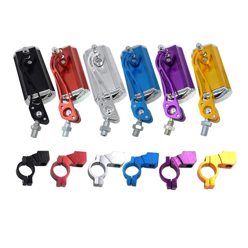 跨境车把后视镜自行车摩托车改装电动车镜片铝合金反光镜倒车