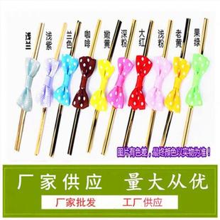 厂家现货烘焙包装 袋扎带500个 彩色蝴蝶结扎丝棒棒糖扎绳饼干包装