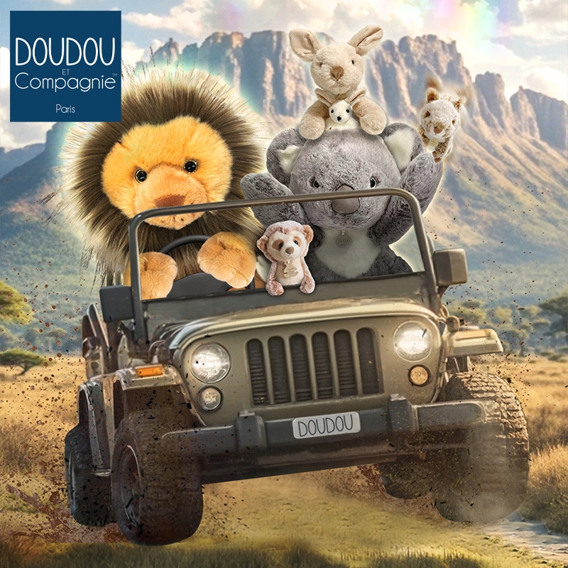 【满赠】法国doudou荒野系列动物玩偶柔软毛绒安抚陪伴玩具礼物