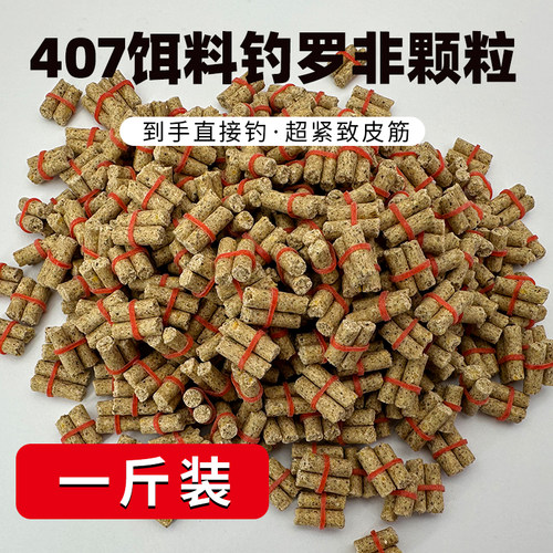五飞龙407双颗粒钓鱼饵料500克装