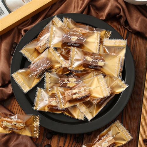 太妃糖包装袋海盐杏仁咖啡糖包装袋烘焙牛轧糖机封袋专用糖果袋小