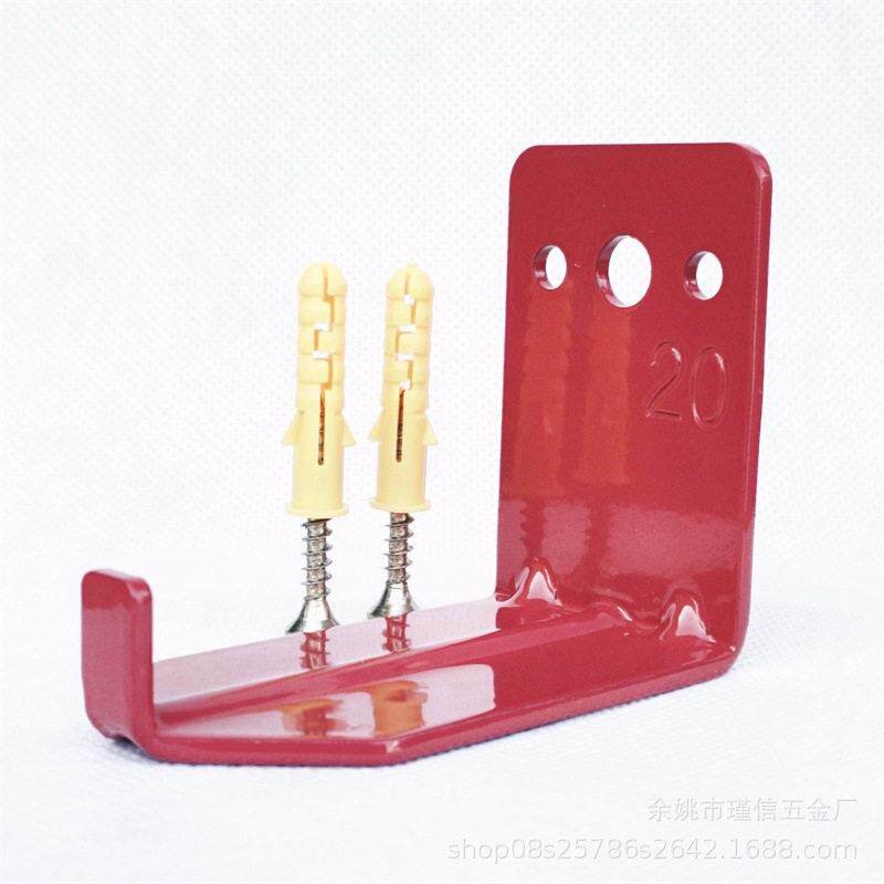 瑾信JINXIN跨境货源碳钢加长9kg灭火器挂钩消防挂具4件套壁挂干粉