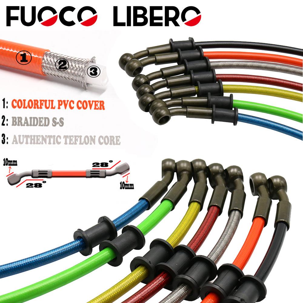 摩托车改装高强度刹车油管制动钢喉0.3-2.4米出口耐用耐高温