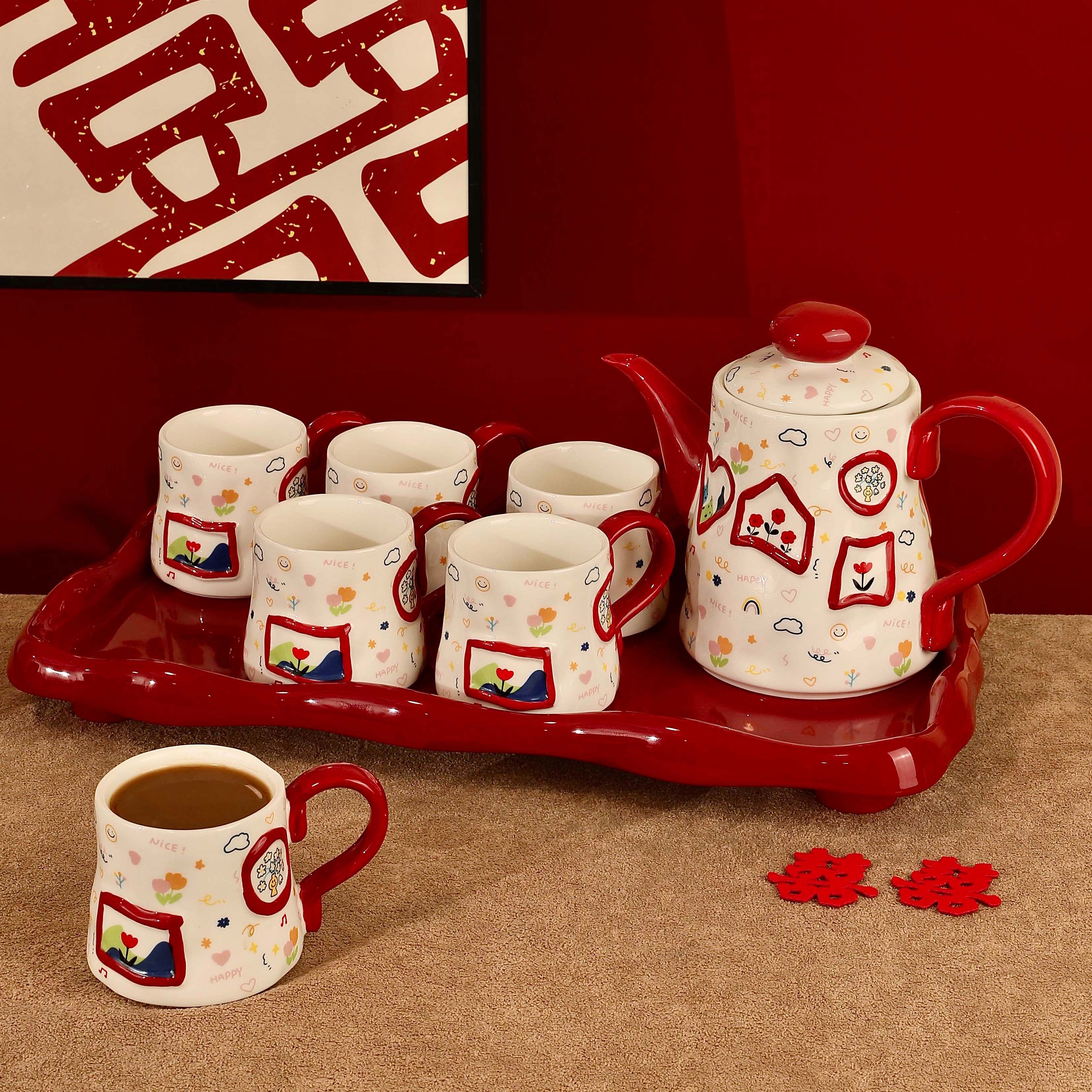 轻奢乔迁新居杯子水壶套装