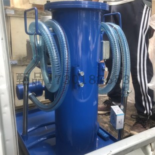 高端润滑油v液压油过滤机 手推单筒过滤车 配管可更换滤芯颜色随