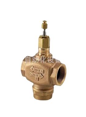 美国  V501N1048 电动三通调节阀门螺纹水阀4分半寸DN15