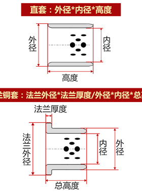 无油石墨铜套直线轴承LM6 8 10 12 16 20 25 30 35 40 50 60UU-OP