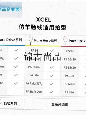 Babolat网球线XCEL大盘单条卡装线聚酰胺纤维Z训练软线耐,
