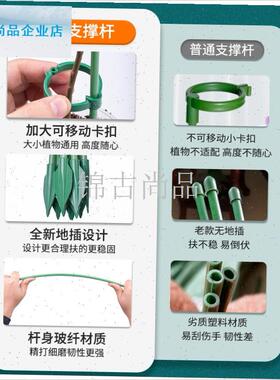 角梅高飘支伸缩杆爬藤架花v架固定器龟背芋绿植物防倒伏花卉支撑.