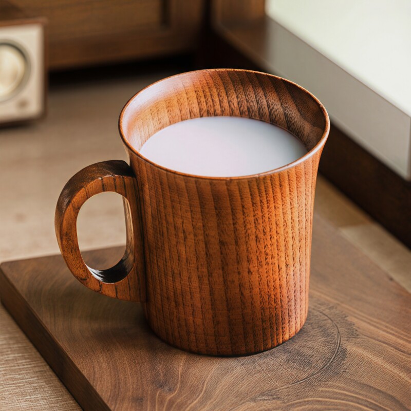 手工酸枣木制杯子复古泡茶杯图片
