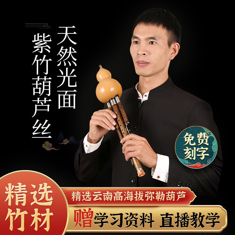 葫芦丝乐器专业演奏型降B调C调DAGF紫竹成人小学生滇南古韵旗舰店