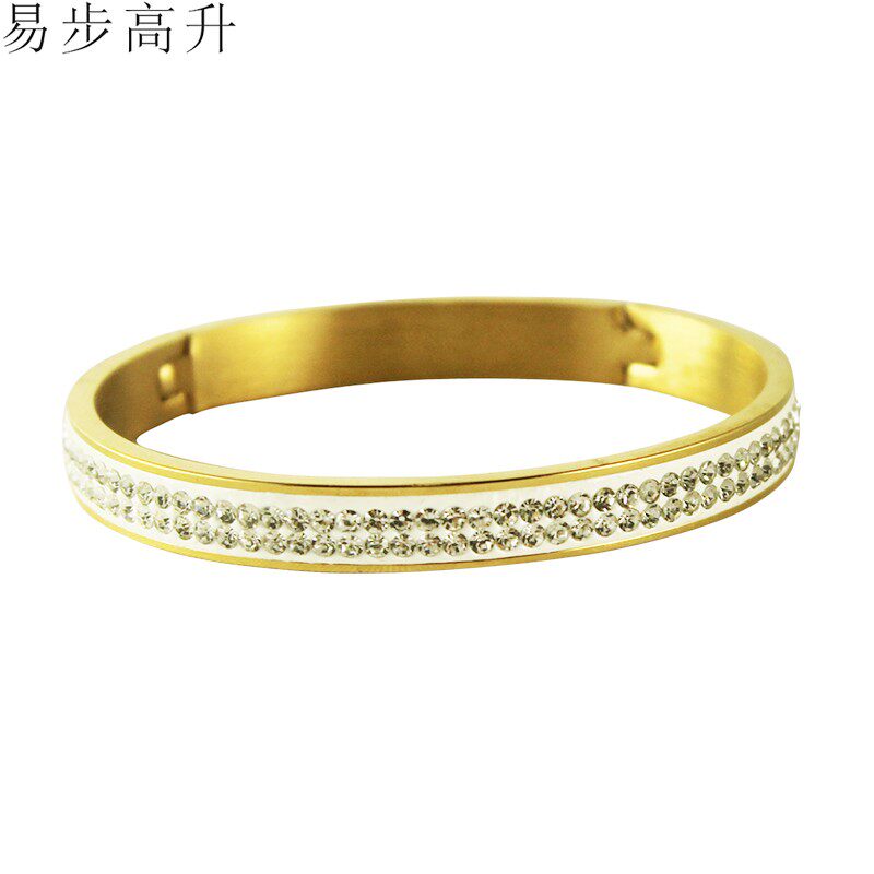 易步高升钛金手镯子经文风水用品装饰摆件