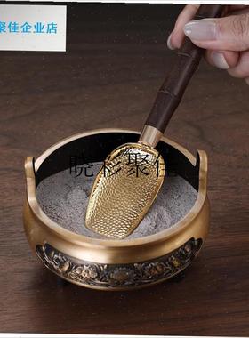 佛堂清洁工具供佛香炉香灰铲铜香勺室内供奉Q家用神像除尘扫佛尘l