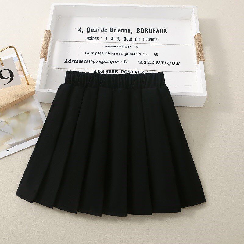 女童半身裙春夏2024新款洋气中大儿童时髦jk短裙7小女孩百褶A字裙