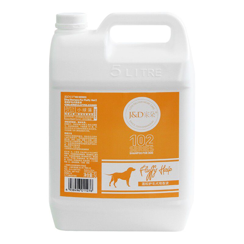 家朵102宠物沐浴液乳露5L大桶狗通用泰迪金毛深度清洁香波洗澡用
