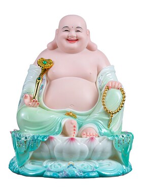 弥勒佛家用供奉汉白玉大肚笑佛店铺招财摆件开业弥勒佛礼品笑佛像