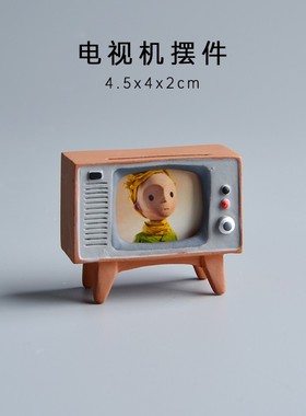 定制照片日式家居摆件电视机模型迷你圣诞节礼物生日送男生女创意