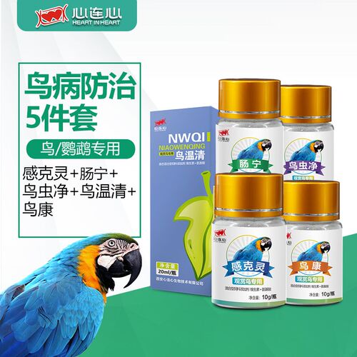 心连心鹦鹉药鸽药大全鸽子鹦鹉鸟用电解质益生菌感克灵鸟C净