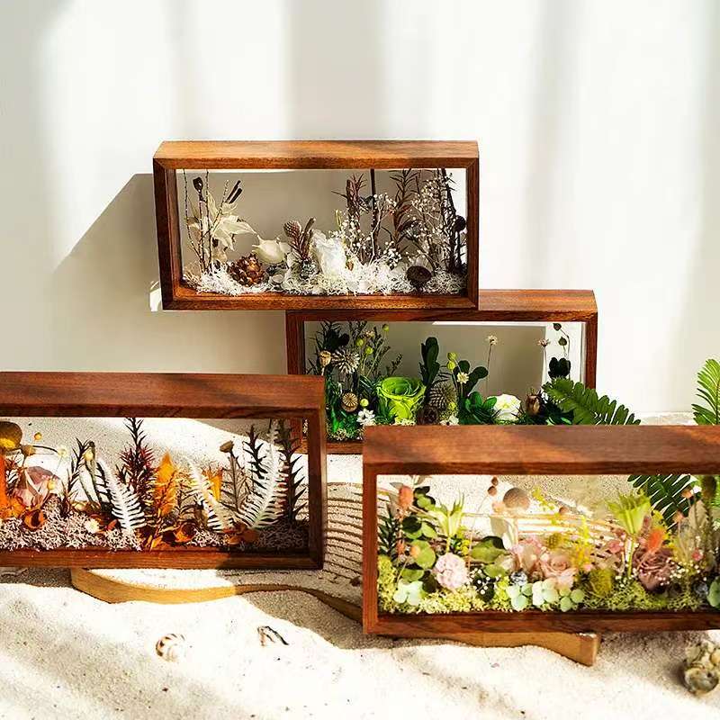 永生花干燥花实木相框DIY手工包