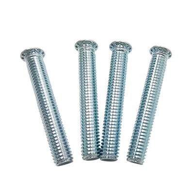 碳钢镀锌压铆螺钉FH-M4-5/6/8/10/12/14/15/16/18/20至55压板螺丝