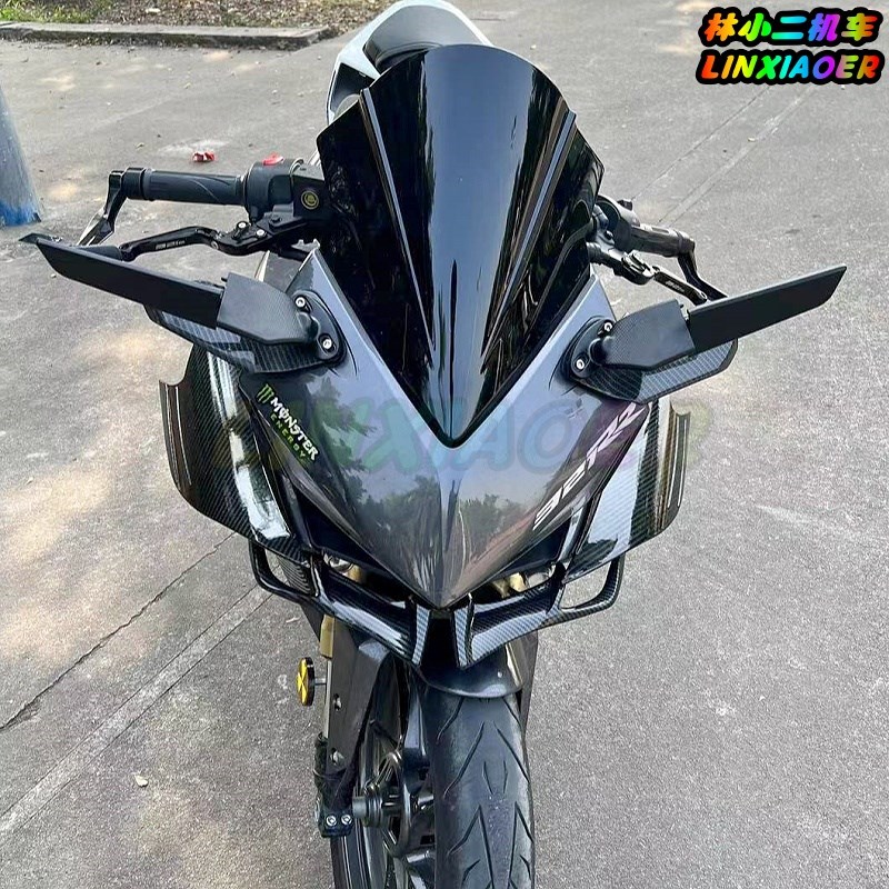 刺鸟凯越250RR风挡 竞技风挡 下唇 定风翼 风刀后视镜 大侧风翼