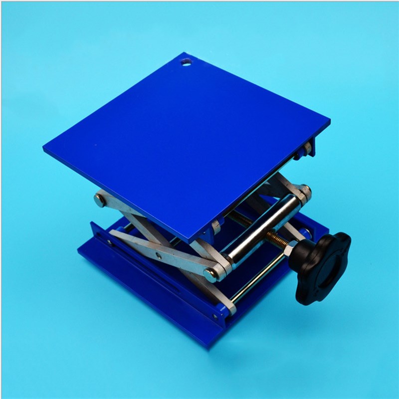 不锈钢升降台100*00mm 150*150mm 200*200MM小型手动平台实验室用