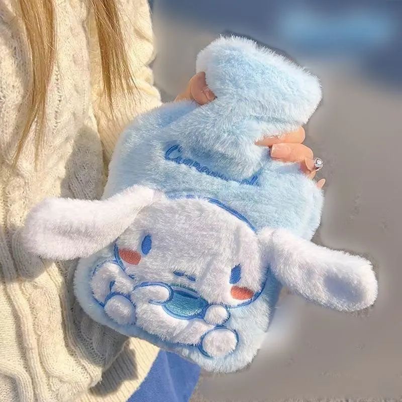 卡通暖宫热水袋注水毛绒女生可爱