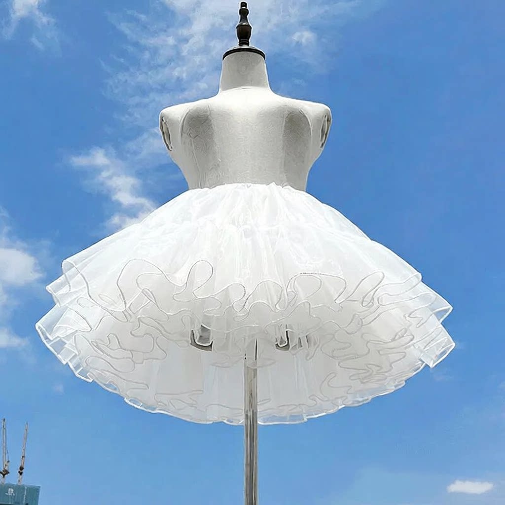 lolita裙撑四层暴力日常无骨软纱衬裙棉花糖洛丽塔云朵撑40CM