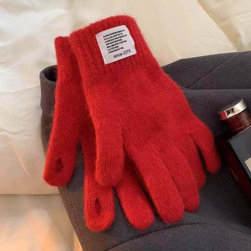 韩版手套女冬季漏手指可爱加厚保暖羊毛针织手套学生手套骑车户外,服饰配件/皮带/帽子/围巾,手套,淘宝优惠券,粉丝福利购,淘宝优惠卷
