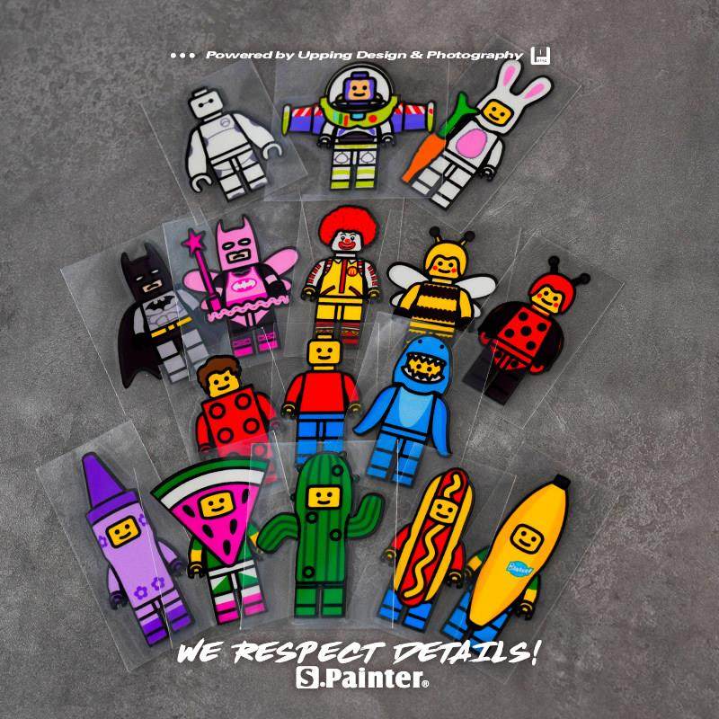 SP车贴 创意积木人COSPLAY贴纸搞怪汽车车窗车身划痕装饰反光贴,3C数码配件,USB多功能数码宝,淘宝优惠券,粉丝福利购,淘宝优惠卷