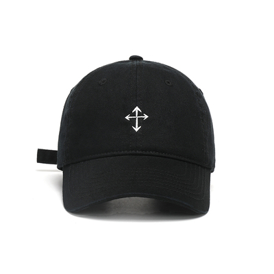 FREE RABBITⅡ 软顶刺绣棒球帽情侣字母大头围刺绣鸭舌帽显脸小