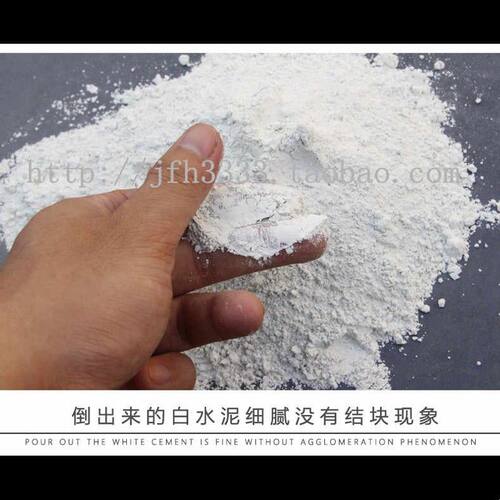 525高标号白水泥纯白色防水超粘高硬快干细腻光滑白灰补墙堵洞胶