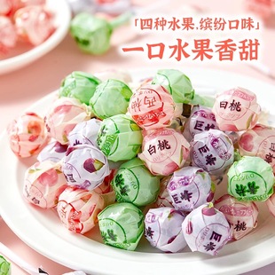 吉野熊 糖果批发 果味棒棒糖结婚白桃味青柠味棒棒糖儿童零食散装