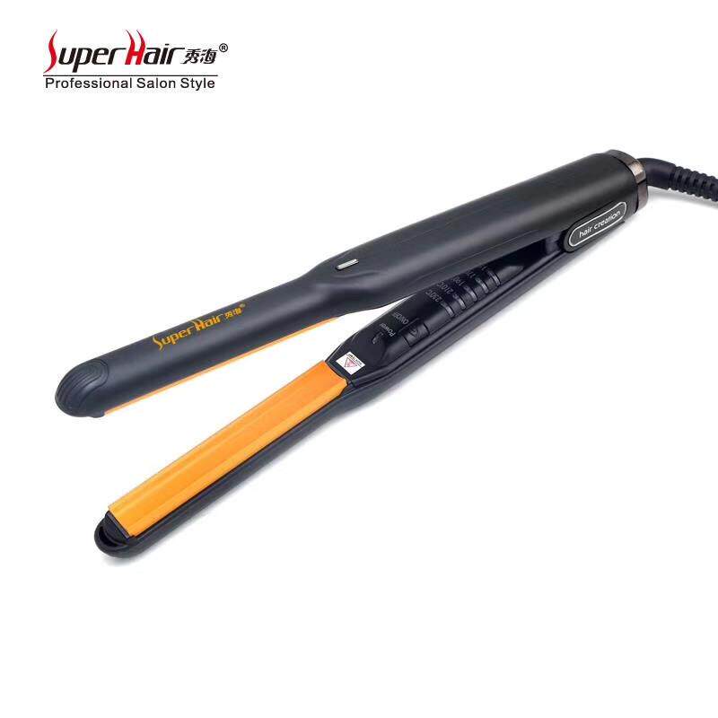 秀海陶瓷直卷两用玉米烫蓬松烫发器韩式弧形内扣夹板自动断电Mini