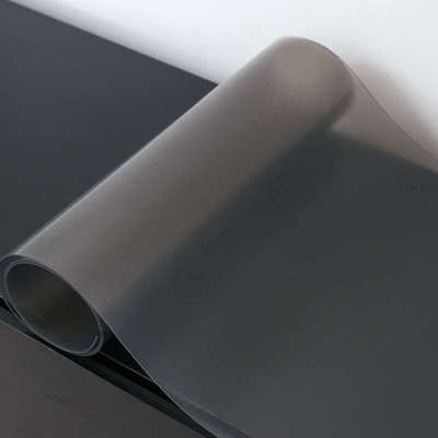 tpu桌垫磨砂软玻璃茶几电视柜桌布纯色黑白色桌布tpu餐桌垫防水厚