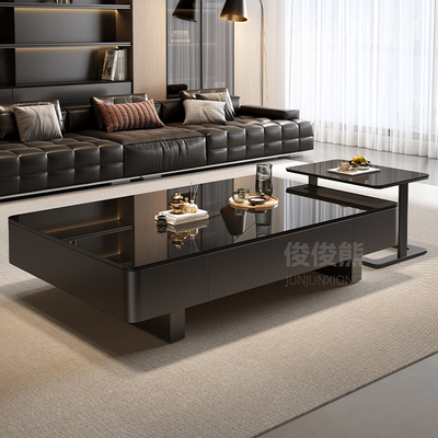 茶几客厅家用小户型实木极简2025新款长方形轻奢高级感电视柜组合