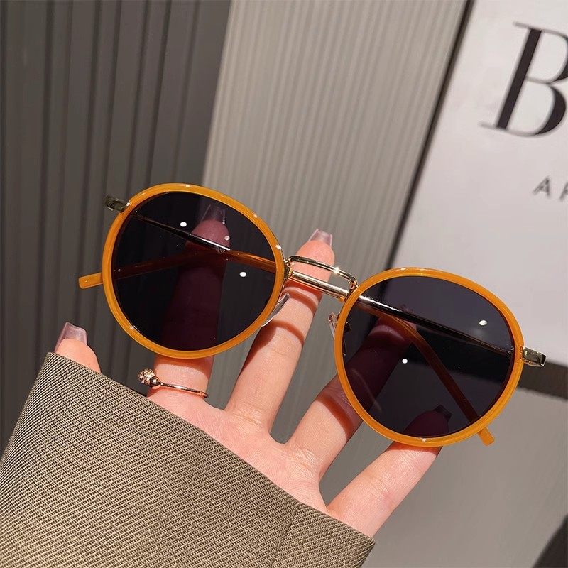 韩版覆古圆形框太阳眼镜女高级感显脸小网红时尚辣妹海边防晒太阳,ZIPPO/瑞士军刀/眼镜,太阳眼镜,淘宝优惠券,粉丝福利购,淘宝优惠卷