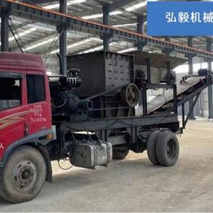 电油两用砂石瓦块移动破碎站云母矿锤破粉碎设备混凝土块磕沙机