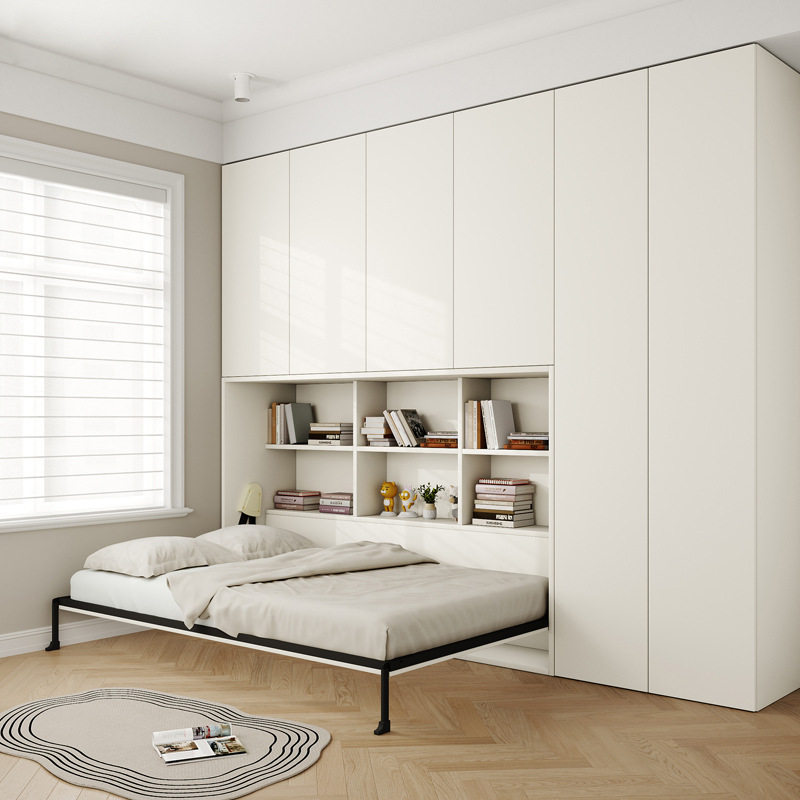 多功能侧翻隐形床现代书桌衣柜一体式折叠床壁床省空间,电子元器件市场,电线扎带/束线带,淘宝优惠券,粉丝福利购,淘宝优惠卷