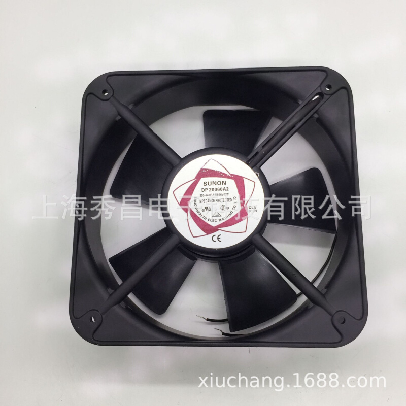 建准散热风扇DP20060A2 220V 65W 50/60HZ 20060方形轴流风机现货