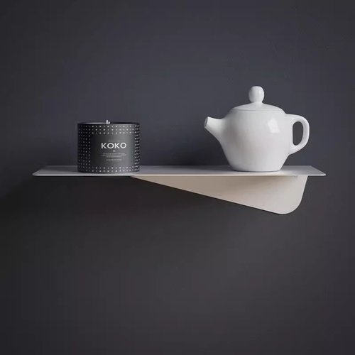 意式轻奢墙上置物架电视墙壁装饰架客厅卧室隔板一字形铁艺架子