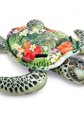 INTEX57555成人大型海龟座骑 儿童水上充气玩具游泳泳具 浮排浮床