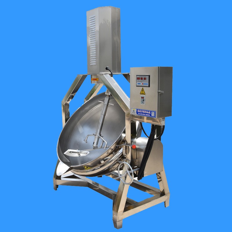 防粘锅麦芽糖熬制机 带电机自动煮糖稀机器 电加热100l化糖搅拌锅