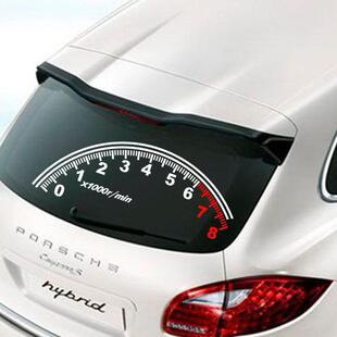 顺彩反光后窗贴纸转速表后挡风玻璃速度表汽车贴个性装饰车贴纸