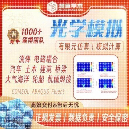 光学模拟丨COMSOL FLUENT ANASYS ABAQUS 流体 有限元彷真 FEM